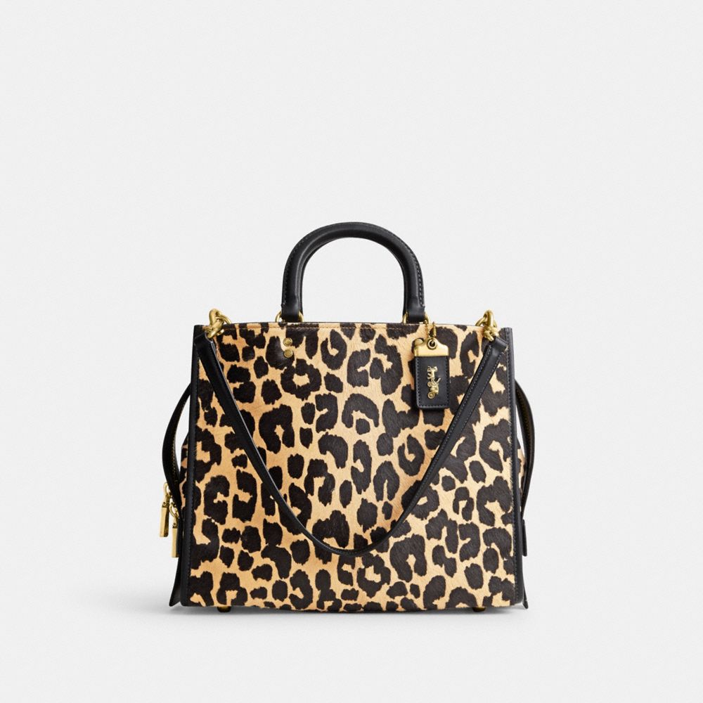 Leopard Flat Haircalf Clutch