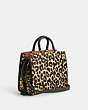 COACH®,ROGUE IN HAIRCALF WITH LEOPARD PRINT,Haircalf Leather,Large,Brass/Leopard,Angle View