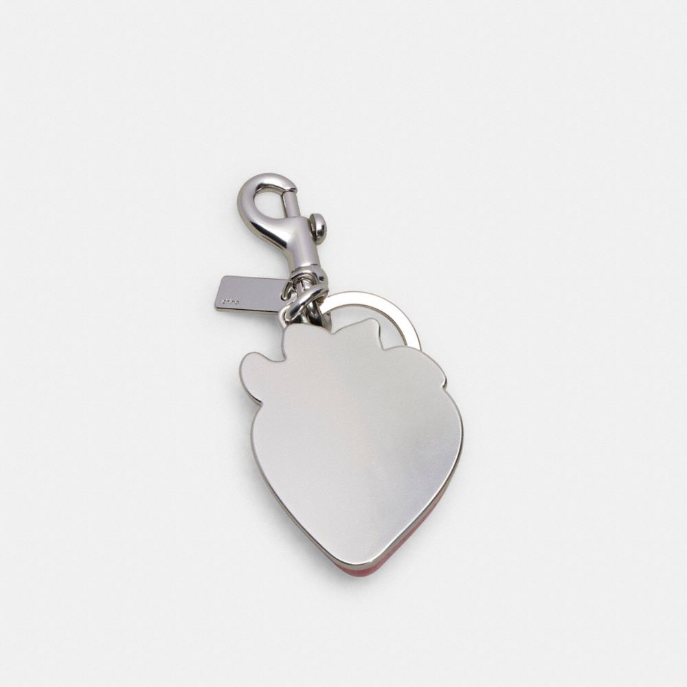 COACH®,Strawberry Bag Charm,,Back View