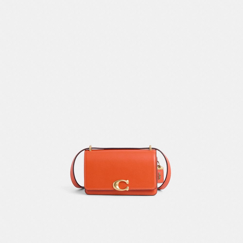 Coach Restored Bandit Crossbody In Brass/sun Orange