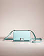 COACH®,RESTORED BANDIT CROSSBODY,Refined Calf Leather,Mini,Silver/Faded Blue,Front View