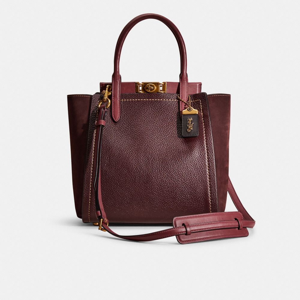 Coach troupe tote in colorblock sale