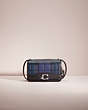 COACH®,RESTORED BANDIT CROSSBODY WITH PLAID PRINT,Silver/Green Multi,Front View