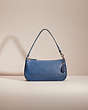 COACH®,RESTORED HAMPTONS DEMI BAG,Leather,Y2K,Silver/Chambray,Front View