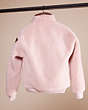COACH®,UPCRAFTED PIECED FLEECE JACKET,Polyester,Pink,Back View
