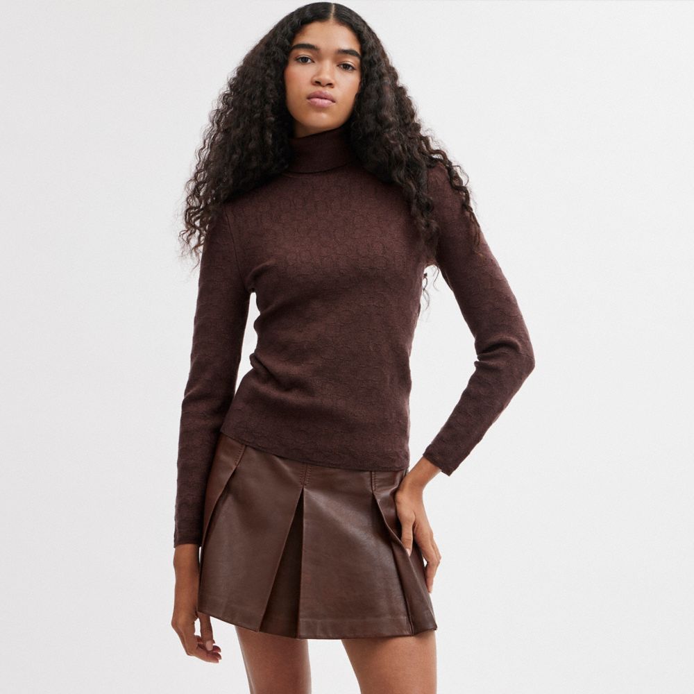 COACH®  Signature Turtleneck