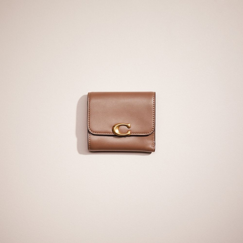 COACH®,Cuir de veau,Laiton/Pierre Sombre,Front View