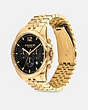COACH®,GREYSON WATCH, 43MM,Gold,Angle View