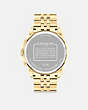 COACH®,GREYSON WATCH, 43MM,Gold,Back View