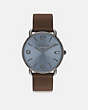COACH®,ELLIOT WATCH, 41MM,Mahogany Brown,Front View