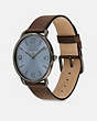 COACH®,ELLIOT WATCH, 41MM,Mahogany Brown,Angle View