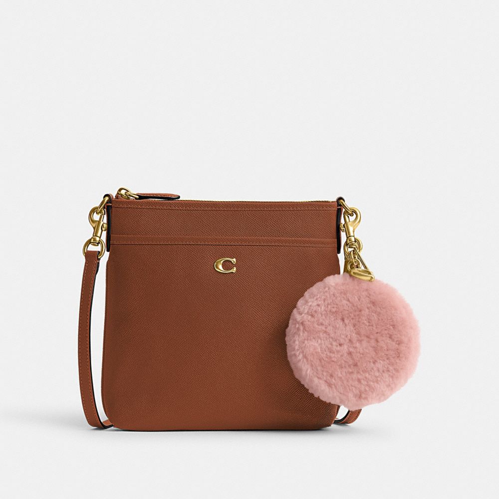 Coin Case In Shearling & Kitt Messenger Crossbody | COACH®