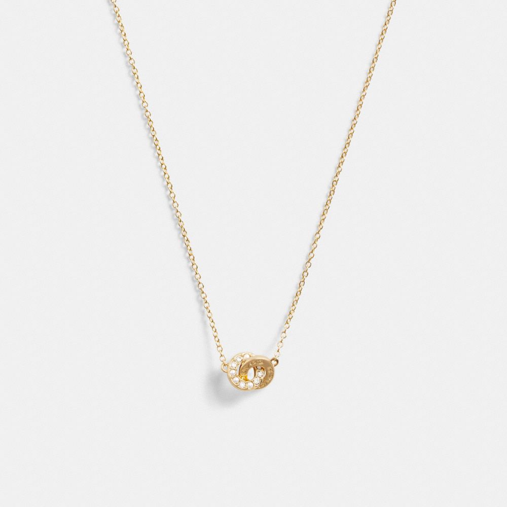 COACH®  Bumble Bee Pretzel Charm Necklace