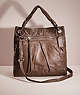 COACH®,RESTORED PARKER LARGE CONVERTIBLE HIPPIE BAG,Y2K,Silver/Sand,Front View