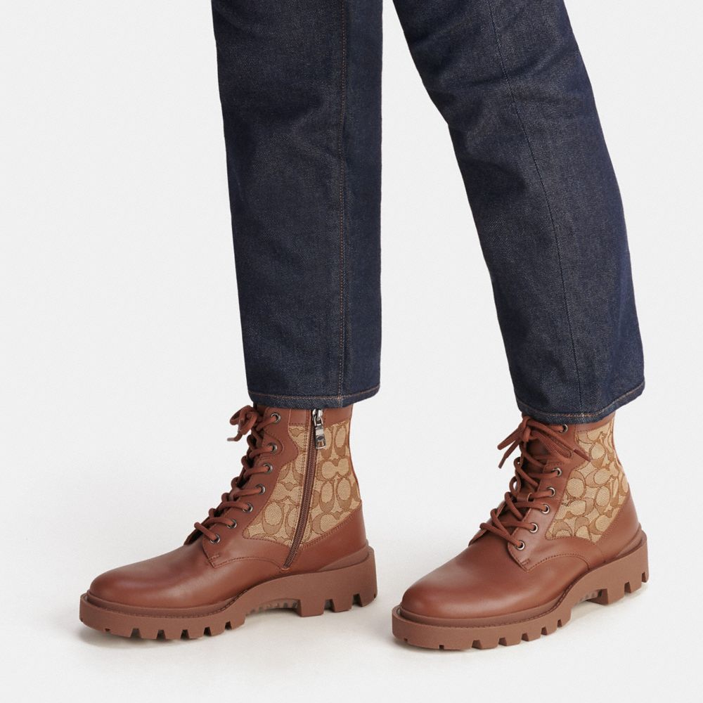 COACH®,Citysole Boot With Signature Jacquard,,Detail View