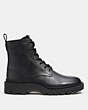 COACH®,CITYSOLE BOOT,Leather,Black,Angle View