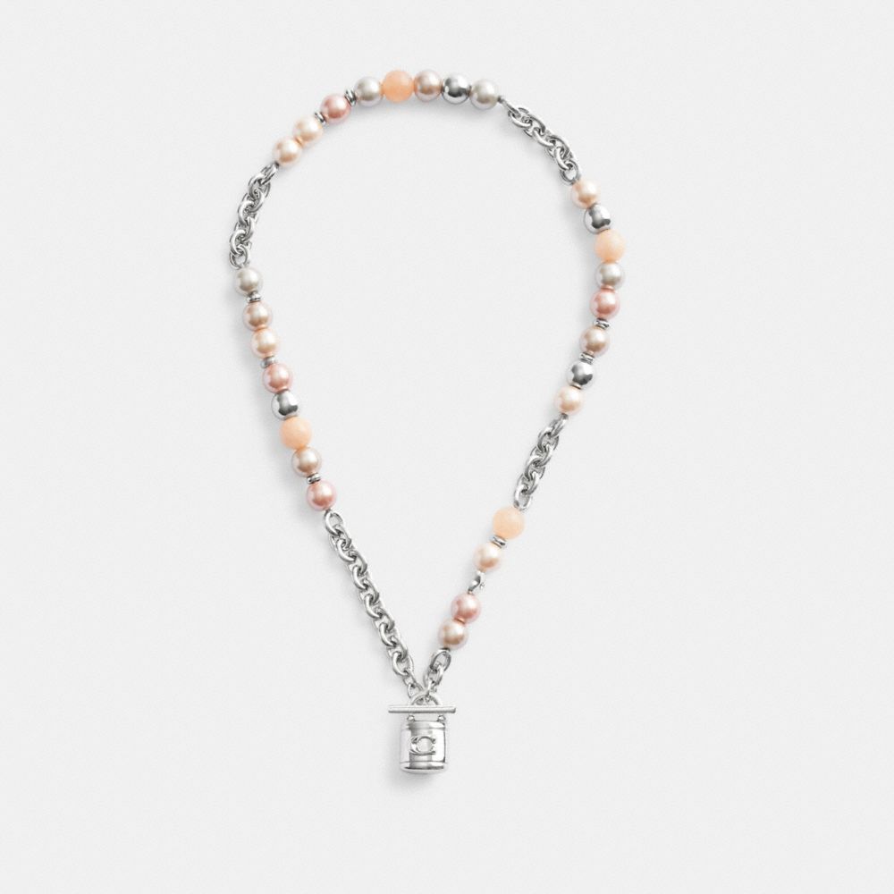 COACH® | Necklace And Pearl Padlock