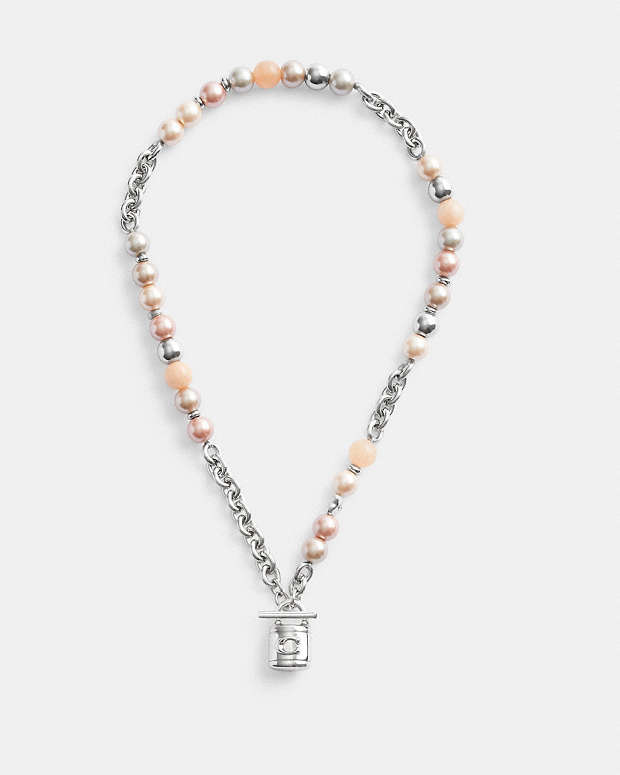 COACH® | Pearl And Padlock Necklace