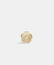 COACH®,14K GOLD TEA ROSE SINGLE STUD EARRING,14 K Gold,Gold,Front View