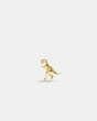 COACH®,14K GOLD REXY SINGLE STUD EARRING,14 K Gold,Gold,Front View