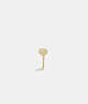 COACH®,14K GOLD KEY SINGLE STUD EARRING,14 K Gold,Gold,Front View