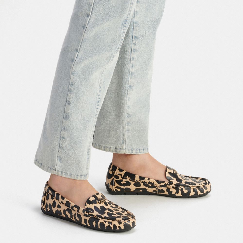 Leopard coach sales shoes