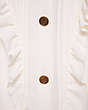COACH®,RESTORED RUFFLE BIB DRESS,Cream,Scale View