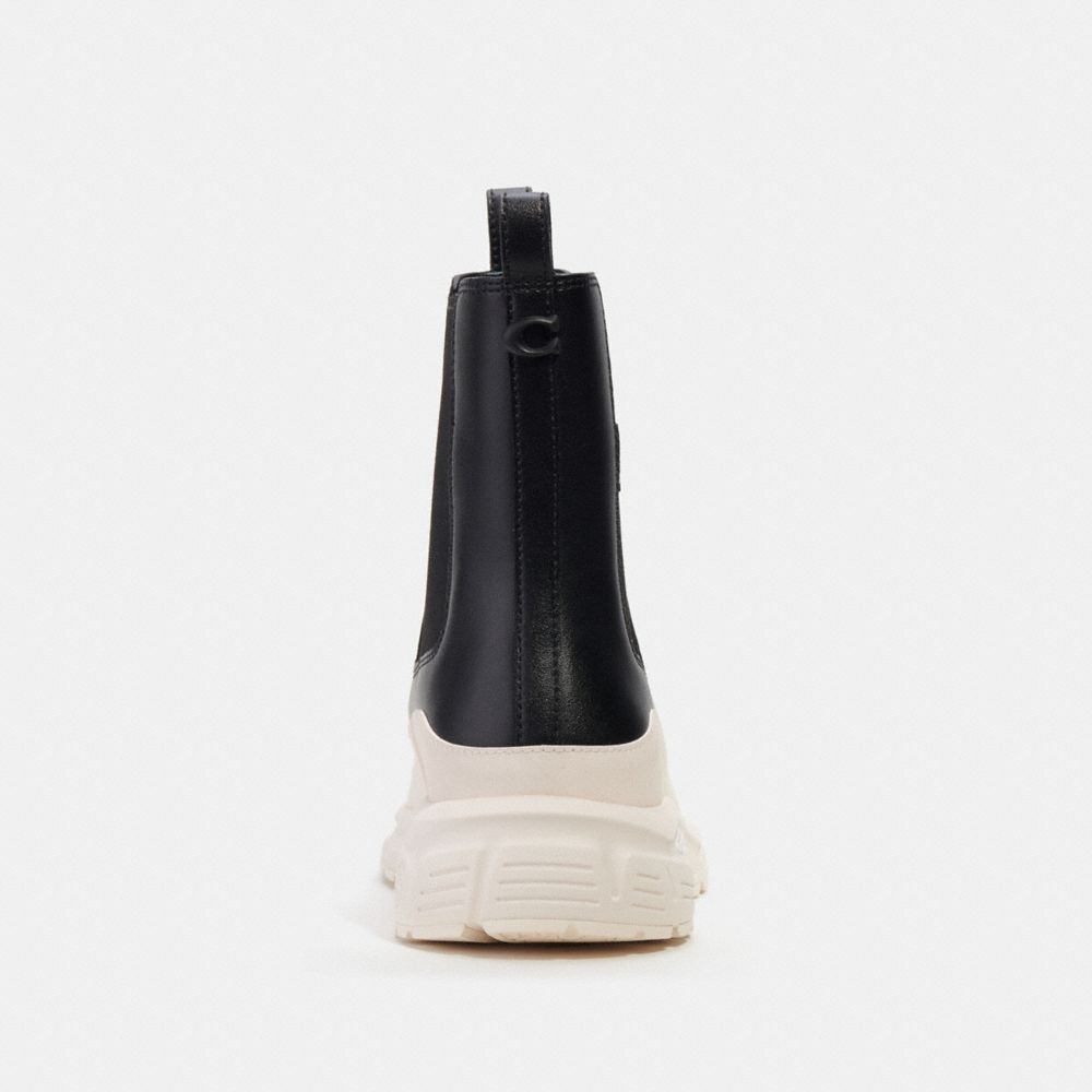 COACH®,C301 Hybrid Boot,EVA,Mesh,Rubber,Leather,Lining Mesh,Chelsea Boots,Color Block,Mixed Media,Pull Tab,Elastic Gore,Ca...,Black,Alternate View