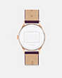 COACH®,RUBY WATCH, 32MM,Deep Berry,Back View