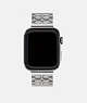 COACH®,APPLE WATCH® STRAP, 42MM AND 44MM,Stainless Steel,Front View