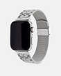 COACH®,APPLE WATCH® STRAP, 42MM AND 44MM,Stainless Steel,Angle View
