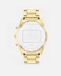 COACH®,COLE WATCH, 44MM,Gold,Back View
