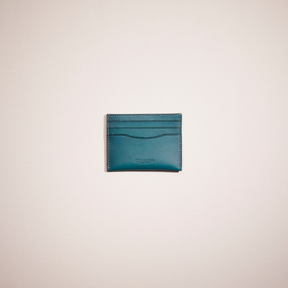 Coach Restored Card Case In Shadow Blue