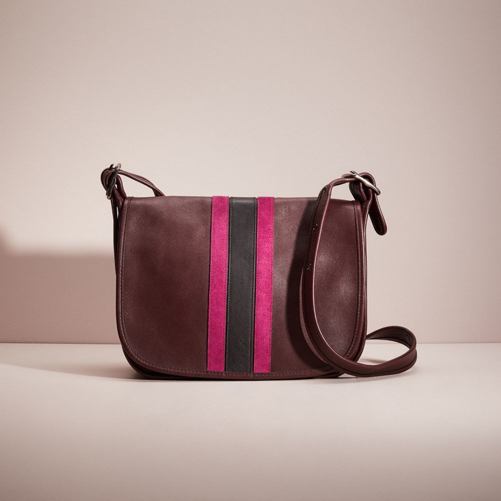 Coach Heritage Stripe Satchel Handbag