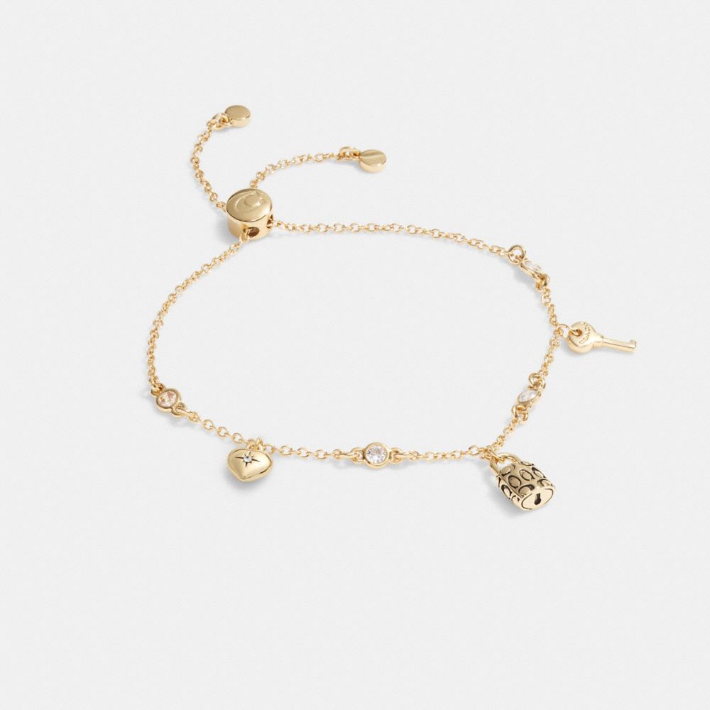 Mini Iconic Charm Slider Bracelet COACH®
