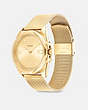 COACH®,GREYSON WATCH, 36MM,Gold,Angle View