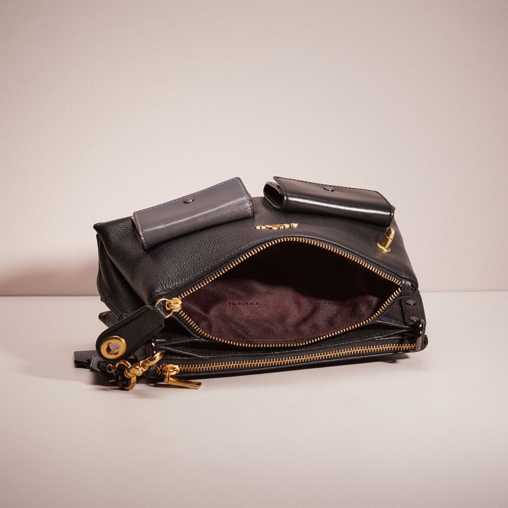 Upcrafted Double Zip Shoulder Bag