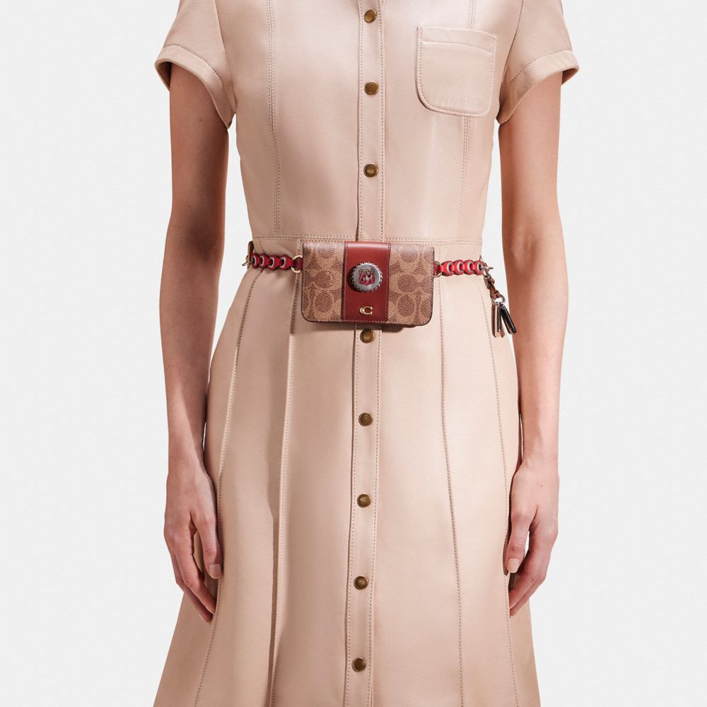 COACH®,Upcrafted Chain Belt Bag Creation,,Angle View