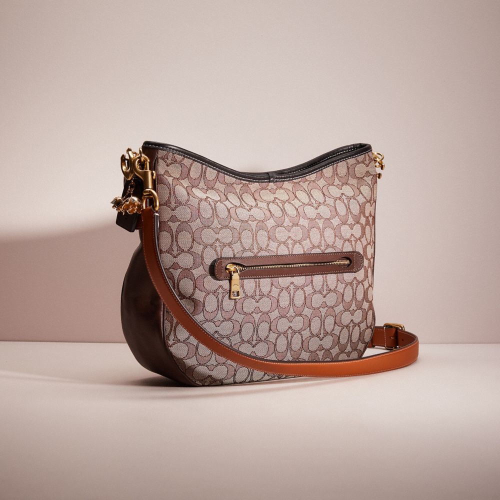 Upcrafted Soft Tabby Hobo In Signature Jacquard COACH