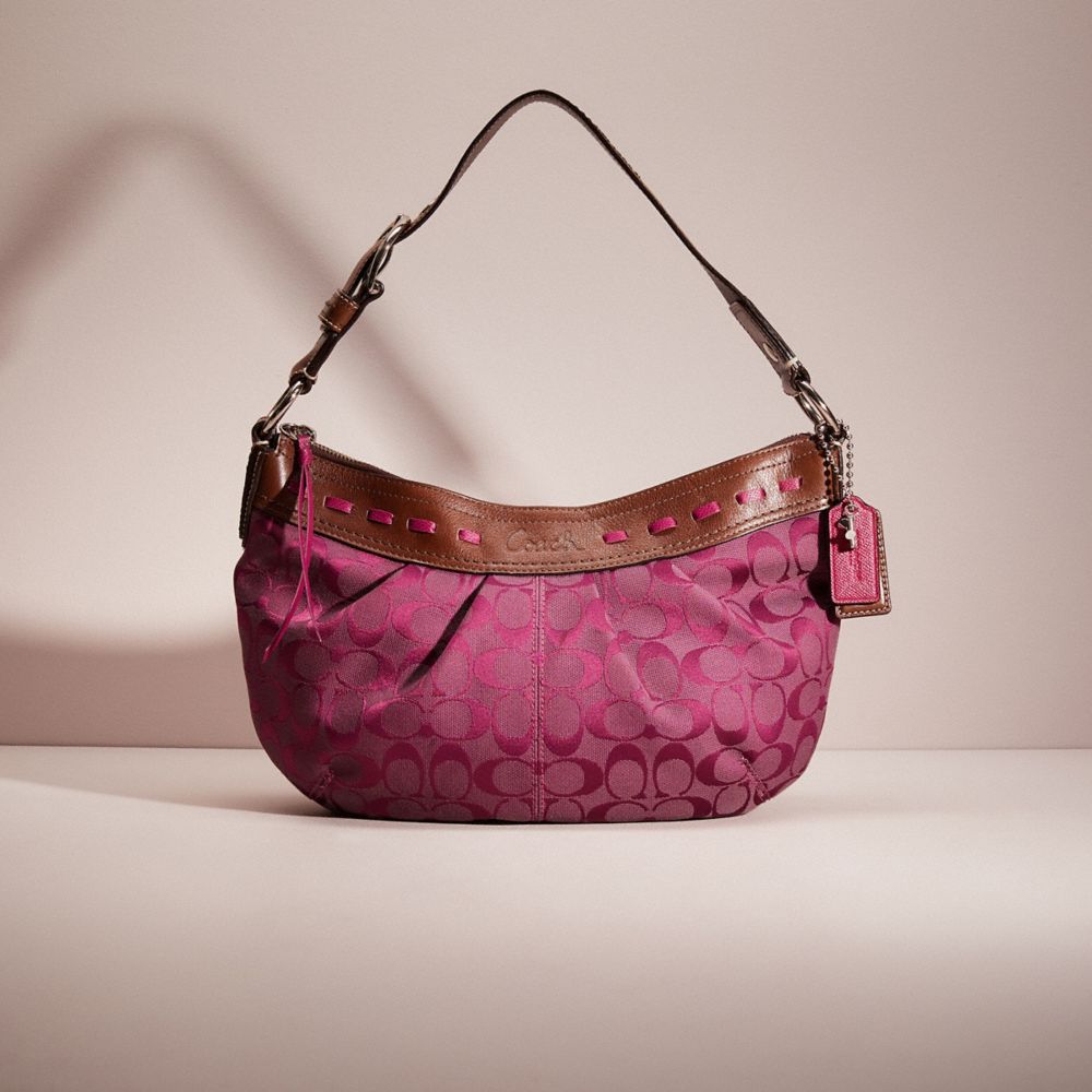 Pink coach hobo on sale bag