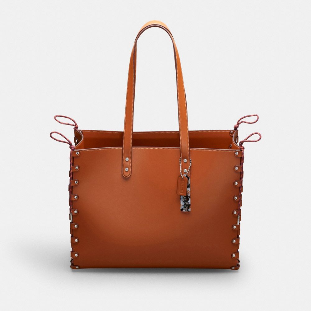 Zara reversible clearance studded tote bag