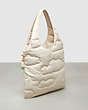 COACH®,Coachtopia Loop Quilted Cloud Tote,Recycled Polyester,Large,Coachtopia Loop,Cloud,Angle View
