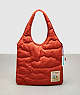 COACH®,Coachtopia Loop Quilted Cloud Tote,Polyester,Mini,Deep Orange,Front View