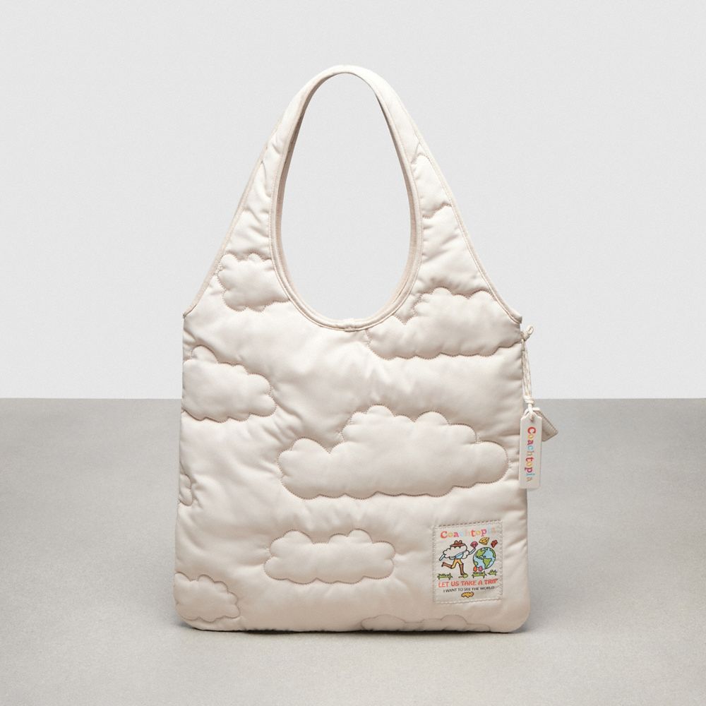 Coach Topia Loop Gesteppte Wolken Tote In White