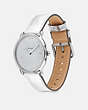 COACH®,ELLIOT WATCH IN SILVER METALLIC, 36MM,Silver,Angle View