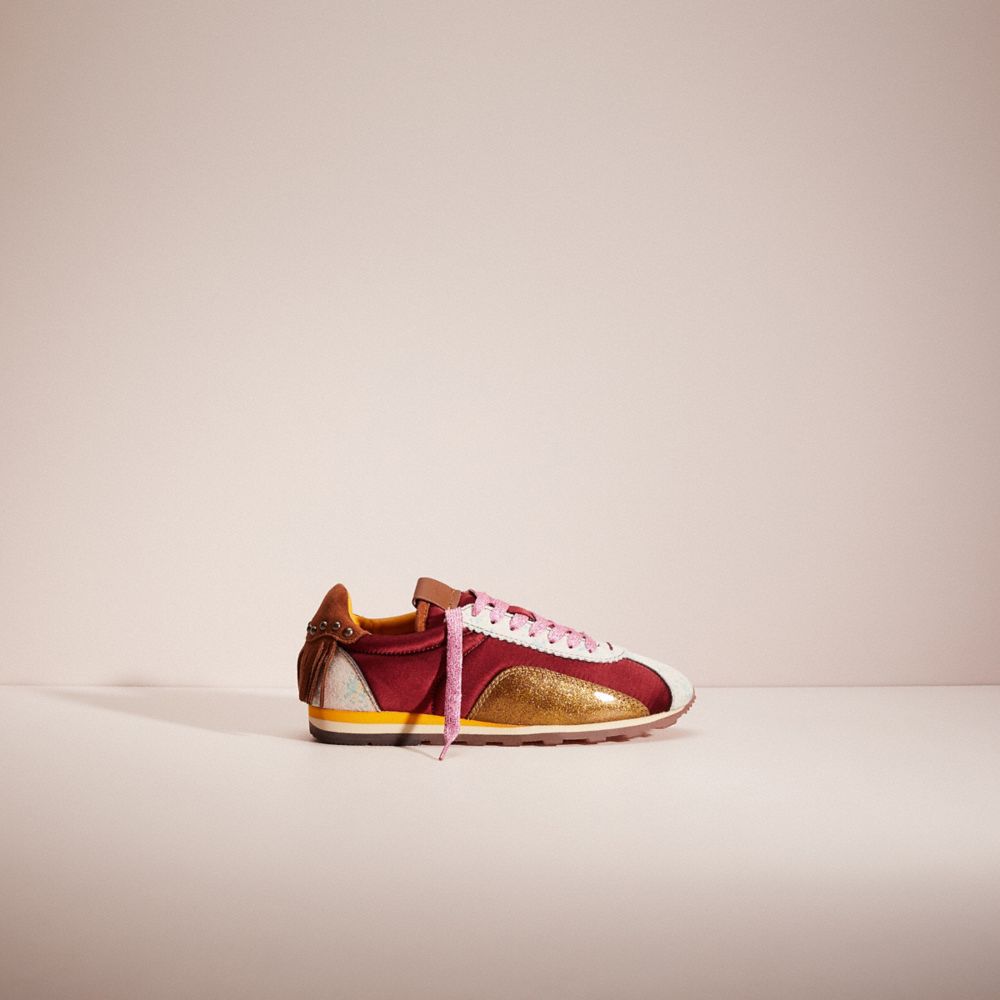 Restored C122 Runner With Printed Suede And Fringe