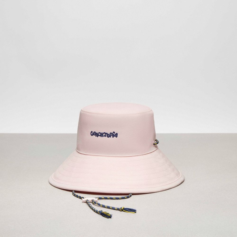 COACH®,Coachtopia Loop Embroidered Bucket Hat,Pink/Multi,Front View image number 0