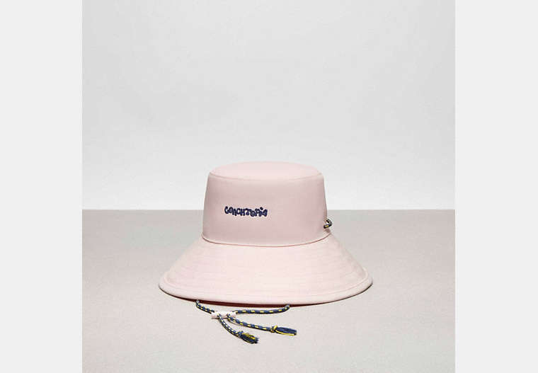 COACH®,Coachtopia Loop Embroidered Bucket Hat,Pink/Multi,Front View image number 0