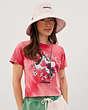 COACH®,Coachtopia Loop Embroidered Bucket Hat,Pink/Multi,Detail View