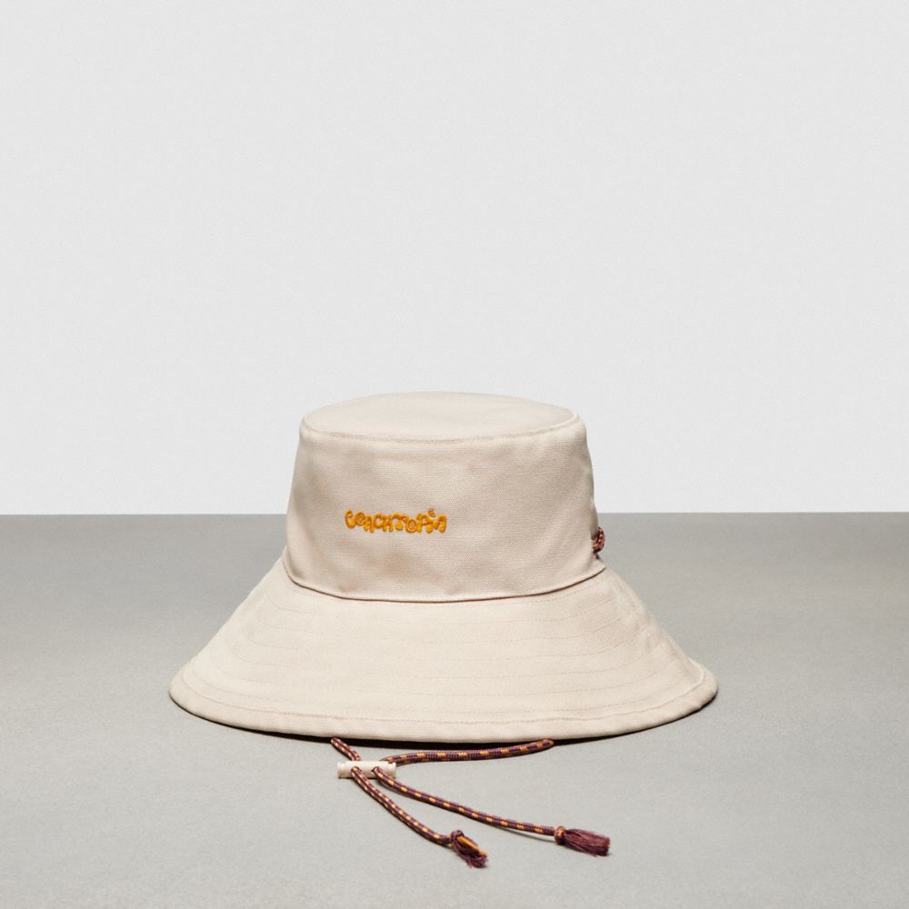 COACH®,Coachtopia Loop Embroidered Bucket Hat,Cloud Multi,Front View